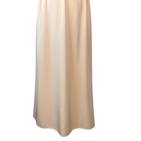 Deli.S Beige Size 8 Button-Down Midi Dress Drawstring Waist & Tie Sleeves - Picture 14 of 16